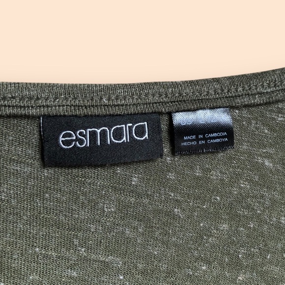 Esmara Linen Blend Green Woven T-shirt Dress Lightweight Minimalist Women’s L - Picture 5 of 11